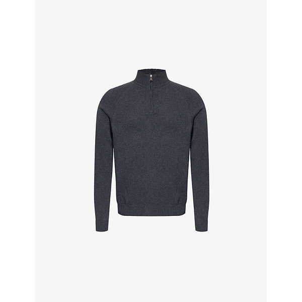 Derek Rose Finley high-neck relaxed-fit cashmere jumper