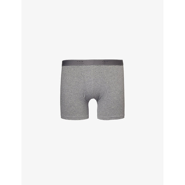 Derek Rose Jack 1 logo-waistband stretch-cotton trunks