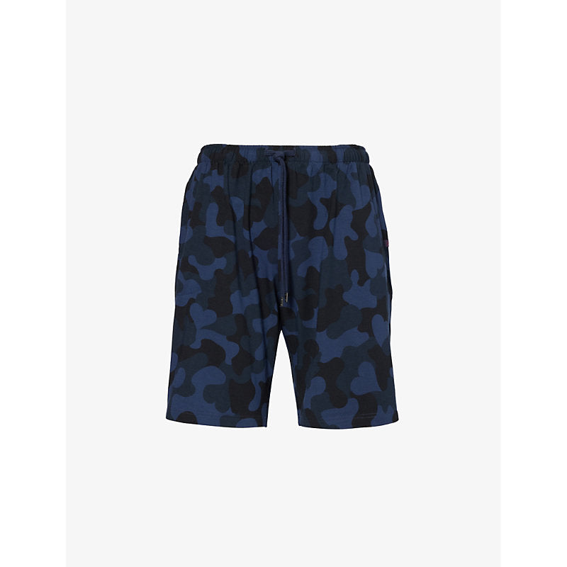  Derek Rose London camouflage-print stretch-woven pyjama shorts