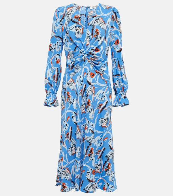 Diane von Furstenberg Anaba printed crêpe midi dress | LYBSTORE