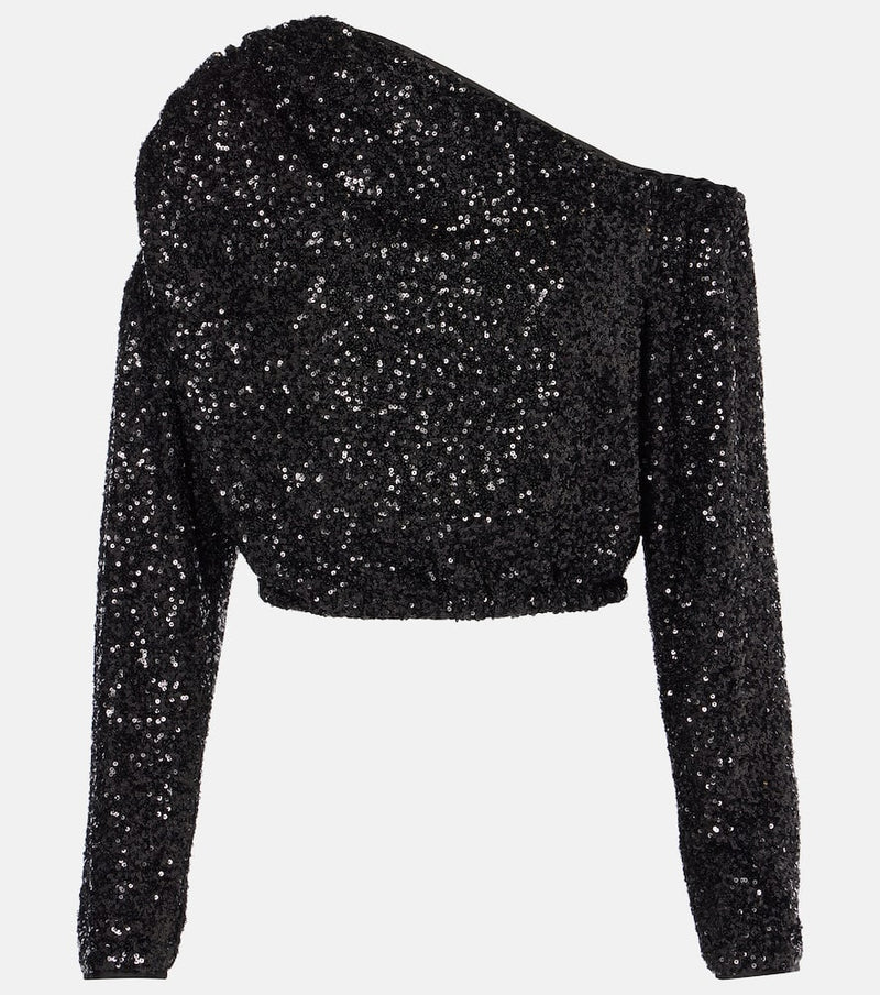 Diane von Furstenberg Belle sequined asymmetric top