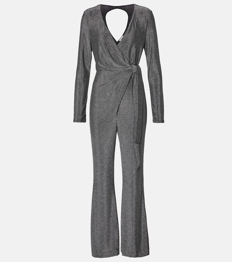 Diane von Furstenberg Cosima Two lamé jumpsuit