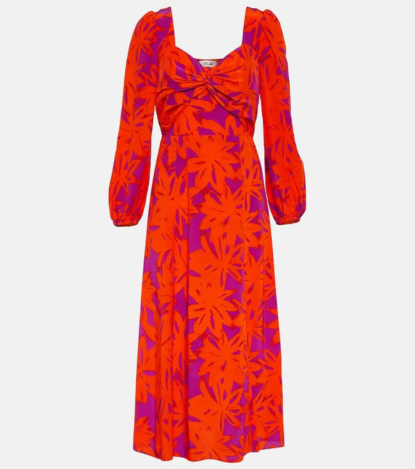 Diane von Furstenberg Evie floral midi dress | LYBSTORE