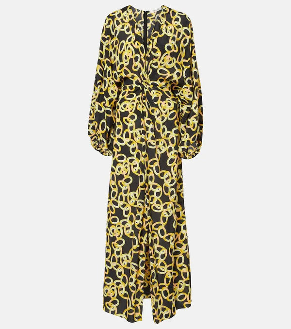 Diane von Furstenberg Kason printed maxi dress | LYBSTORE