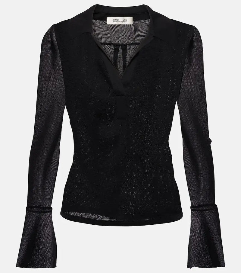 Diane von Furstenberg Mackenzie mesh top | LYBSTORE