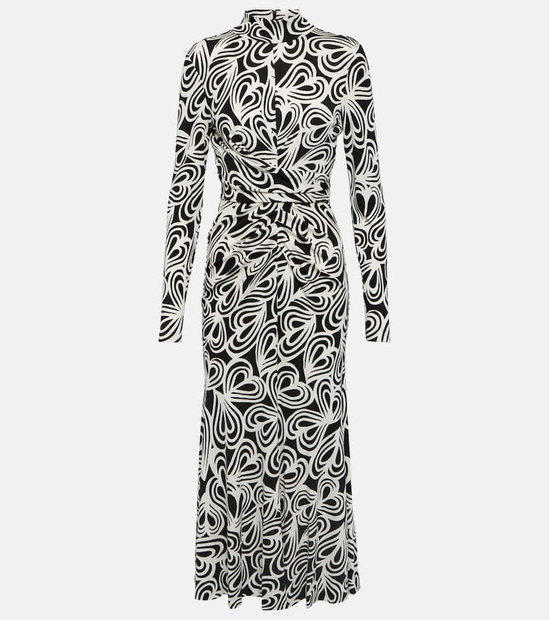 Diane von Furstenberg Marquise printed wool-blend midi dress