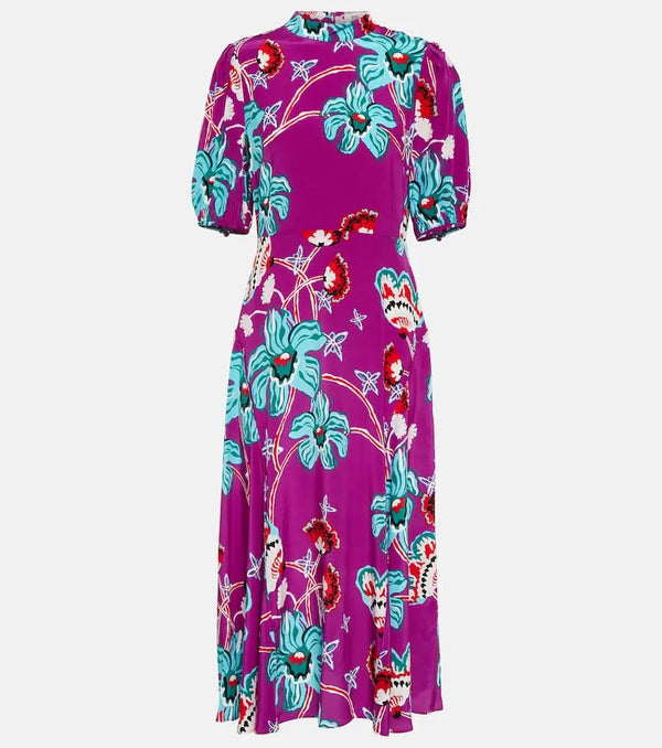 Diane von Furstenberg Nella floral midi dress | LYBSTORE