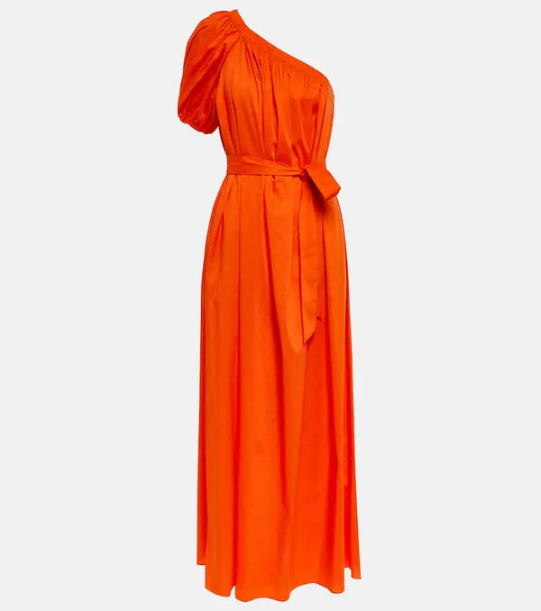 Diane von Furstenberg One-shoulder cotton-blend maxi dress | LYBSTORE