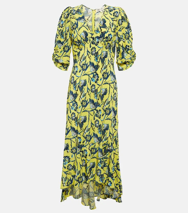 Diane von Furstenberg Printed crêpe midi dress | LYBSTORE