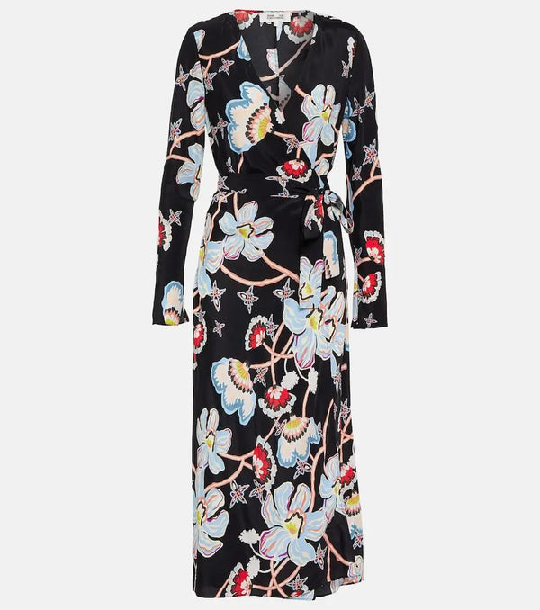 Diane von Furstenberg Tilly floral midi dress | LYBSTORE