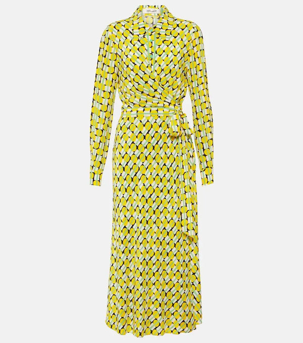 Diane von Furstenberg Tori printed jersey midi dress | LYBSTORE