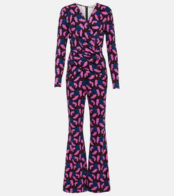 Diane von Furstenberg Ursula printed jersey jumpsuit