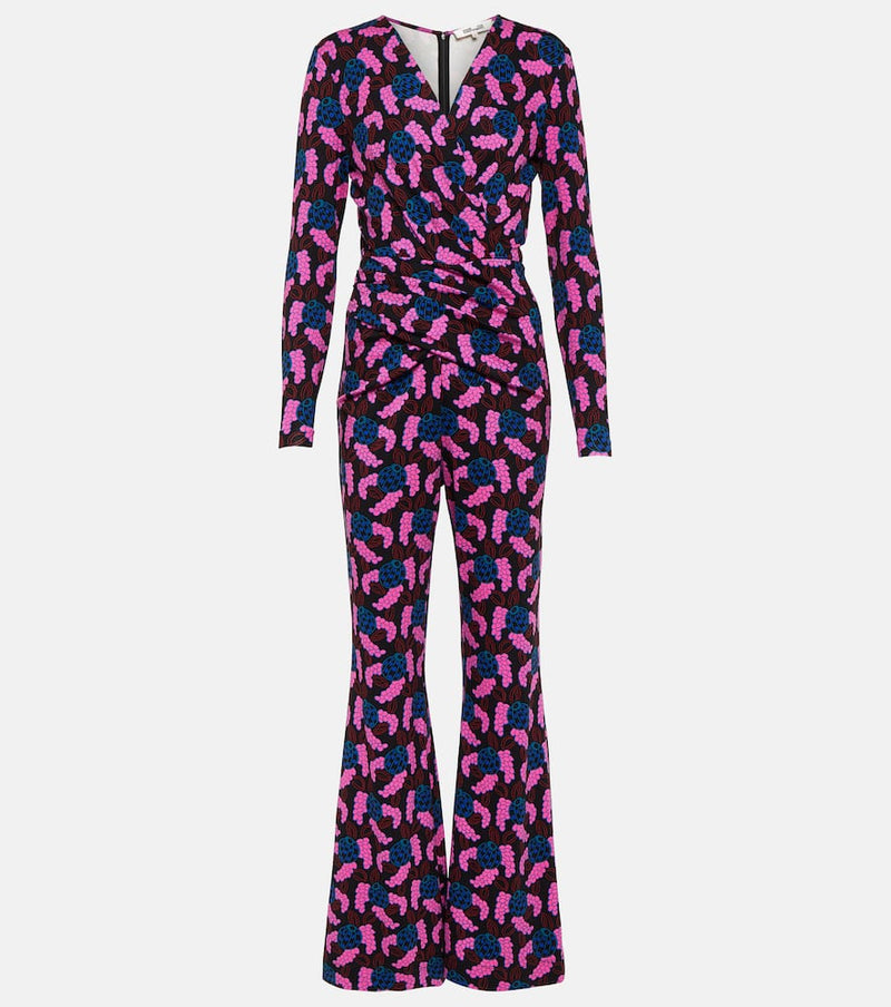 Diane von Furstenberg Ursula printed jersey jumpsuit