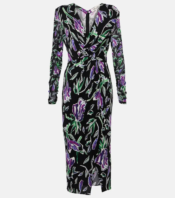 Diane von Furstenberg Vivianne floral jersey midi dress