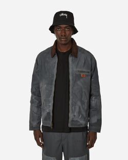 Dickies Lucas Waxed Zip Jacket Charcoal