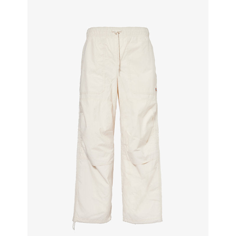 Dickies Fishersville brand-patch wide-leg relaxed-fit cotton trousers | LYBSTORE