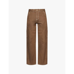 Mens Dickies Stevensville straight-leg loose-fit cotton carpenter trousers