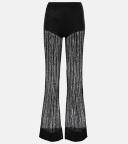 Didu Knitted wool flared pants