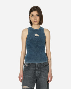 Diesel Oval D Rib-Knit Tank Top Dark Blue