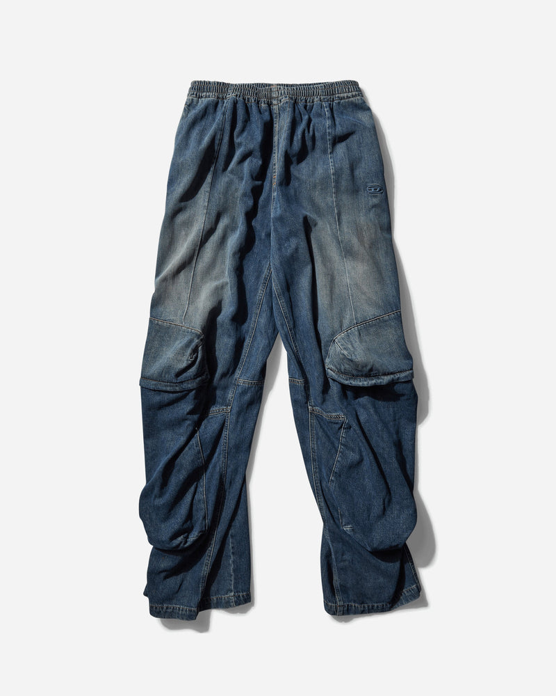 Diesel Men s Denim Cargo Pants Blue