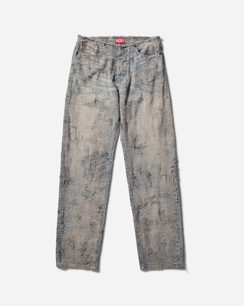 Diesel Women s D-Arker Distressed Straight Denim Pants Blue