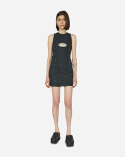 Diesel Oval D Denim Mini Dress Black