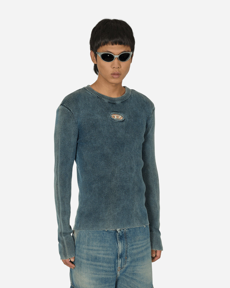 Diesel Oval D Cut-Out Sweater Blue