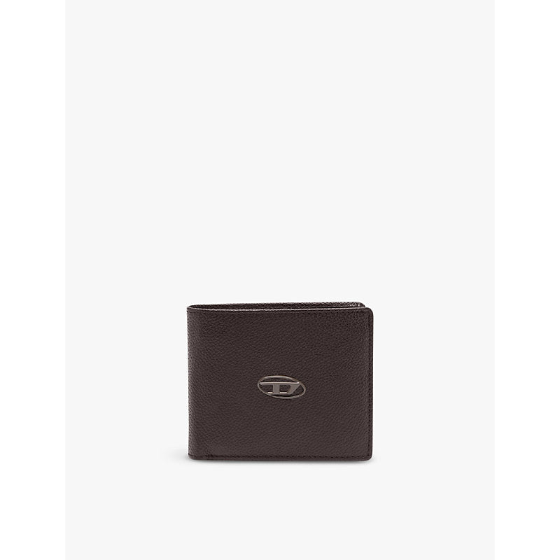 Diesel Logo-badge bi-fold leather waller