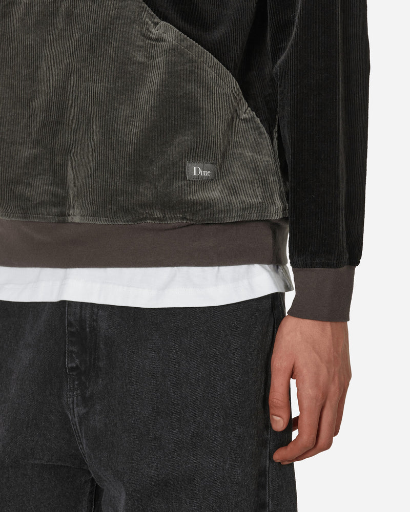 Dime Wave Corduroy Hoodie Charcoal