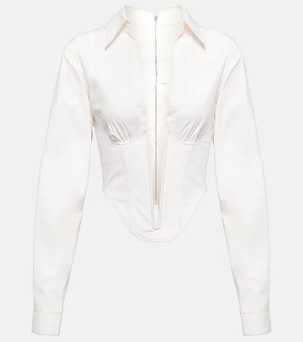 Dion Lee Corset cotton-blend top | LYBSTORE