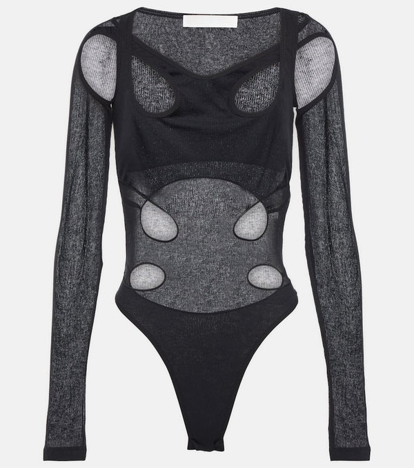 Dion Lee Triple Loop crêpe jersey bodysuit | LYBSTORE