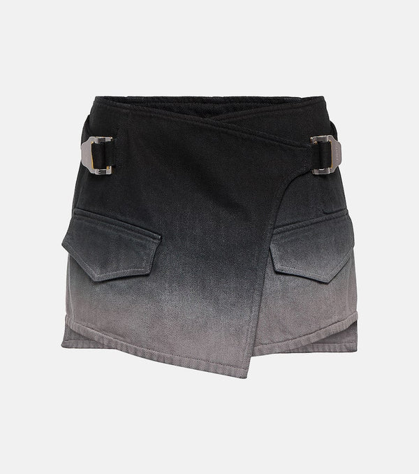 Dion Lee Utility wrap denim miniskirt