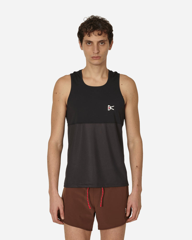 District Vision Paneled Mesh Singlet Black