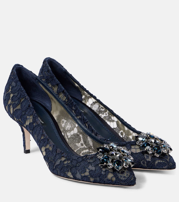 Dolce & Gabbana Bellucci embellished lace pumps