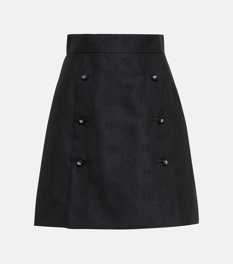 Dolce & Gabbana Cotton and silk-blend miniskirt