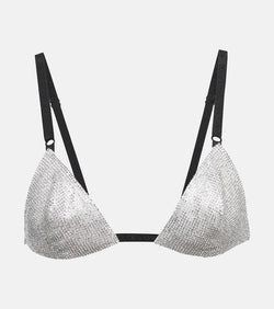 Dolce & Gabbana Crystal-embellished bra