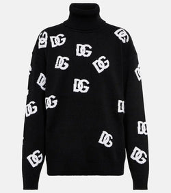 Dolce & Gabbana DG virgin wool turtleneck sweater