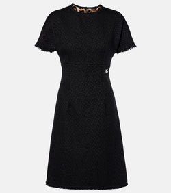 Dolce & Gabbana DG wool-blend tweed minidress