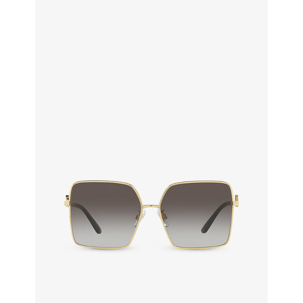 Dolce & Gabbana DG2279 square-frame metal sunglasses | LYBSTORE