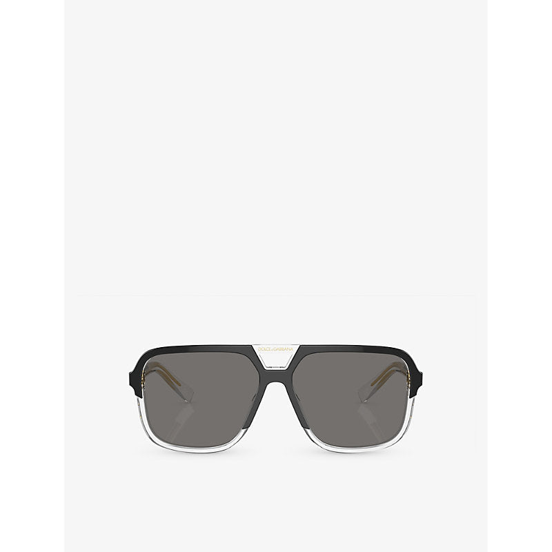 Dolce & Gabbana DG4354 square-frame acetate sunglasses | LYBSTORE