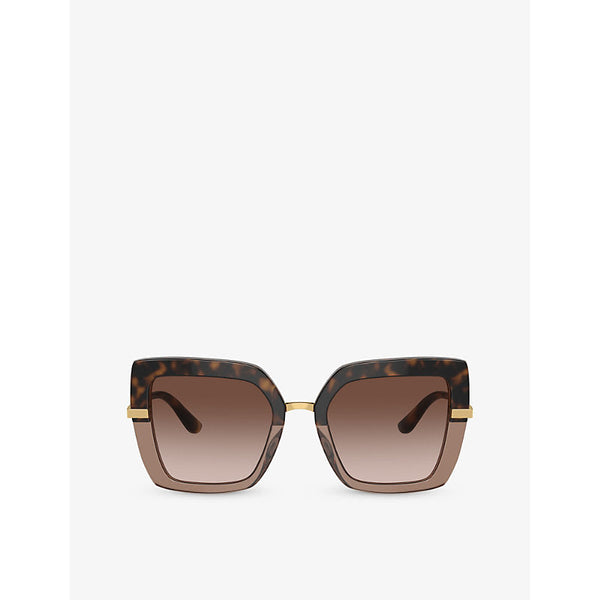 Dolce & Gabbana DG4373 square-frame acetate sunglasses | LYBSTORE