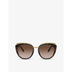 Dolce & Gabbana DG4383 butterfly-frame acetate sunglasses | LYBSTORE