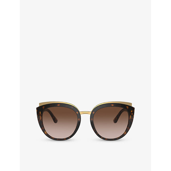 Dolce & Gabbana DG4383 butterfly-frame acetate sunglasses | LYBSTORE