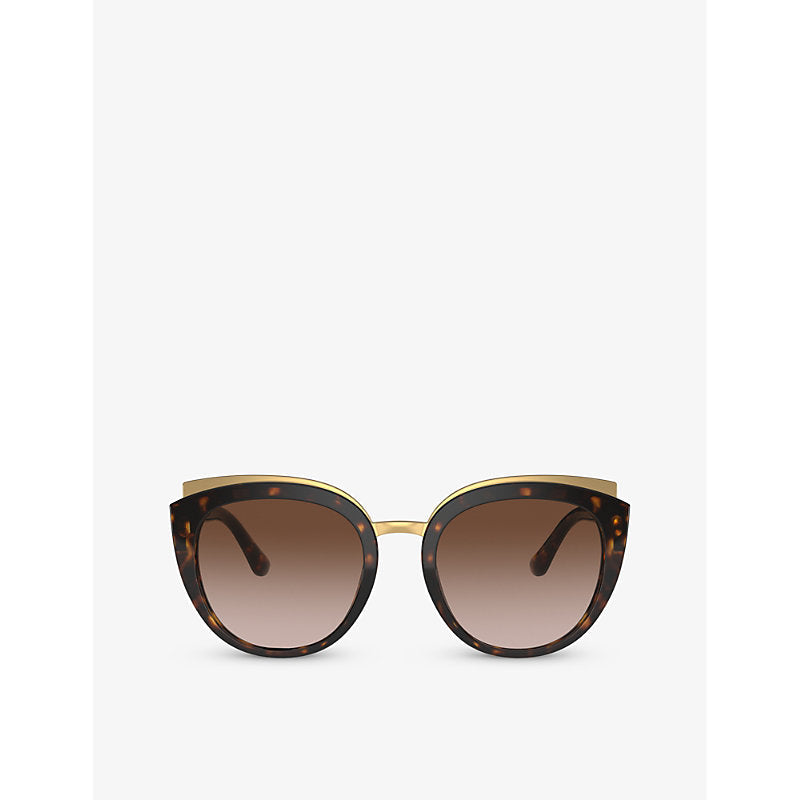 Dolce & Gabbana DG4383 butterfly-frame acetate sunglasses | LYBSTORE