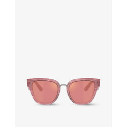 Dolce & Gabbana DG4437 butterfly-shape acetate sunglasses