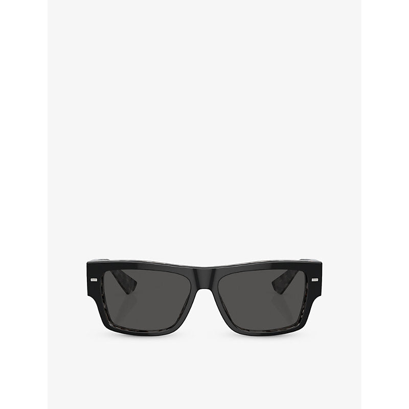 Dolce & Gabbana DG4451 rectangle-frame acetate sunglasses | LYBSTORE