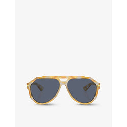 Dolce & Gabbana DG4452 aviator acetate sunglasses | LYBSTORE