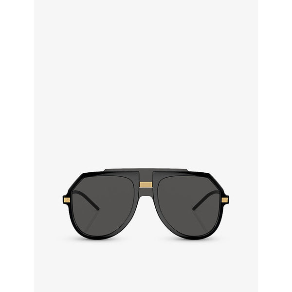 Dolce & Gabbana DG6195 pilot-frame injected sunglasses