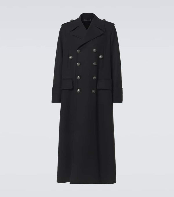 Dolce & Gabbana Double-breasted wool-blend coat