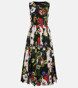 Dolce & Gabbana Floral cotton midi dress